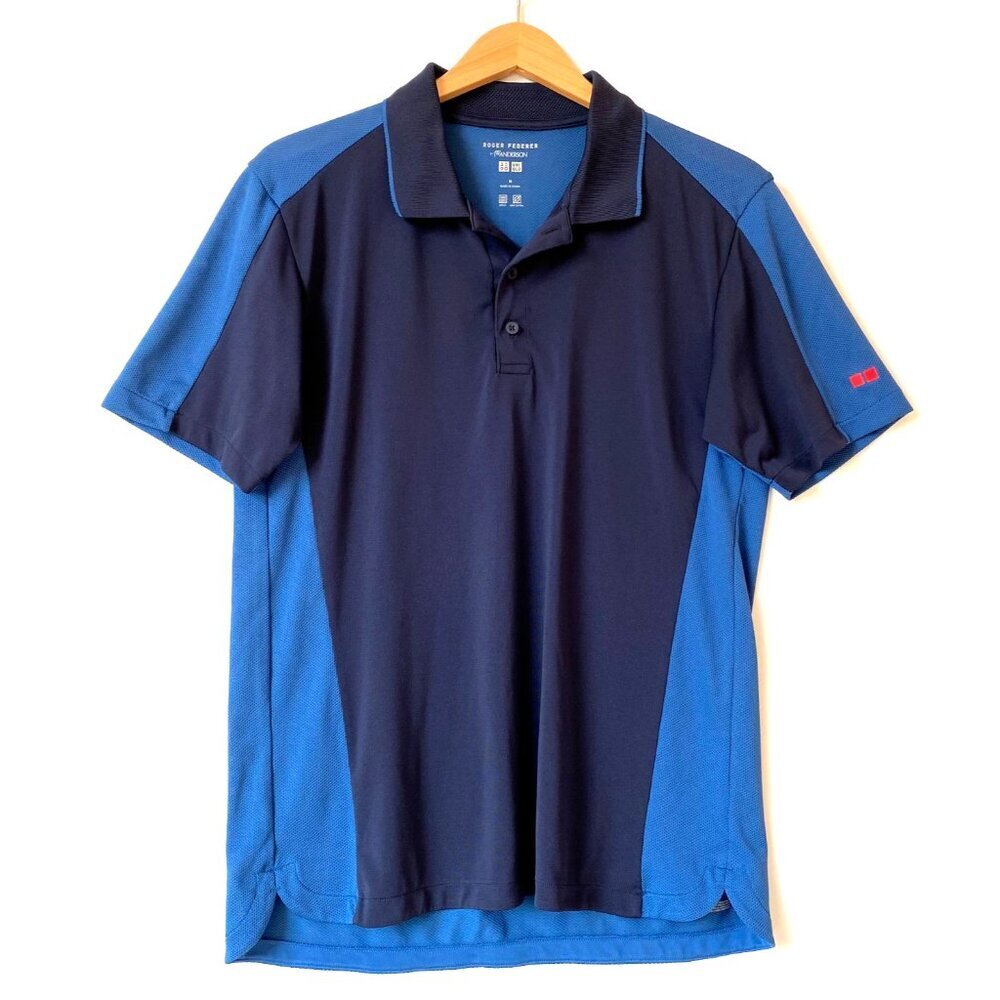 Uniqlo x Roger Federer x JW Anderson Tennis Polo Shirt Mens Size M Dry-Ex